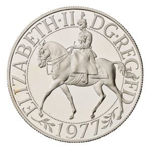 1977 Elizabeth II Jubilee Silver Proof Crown