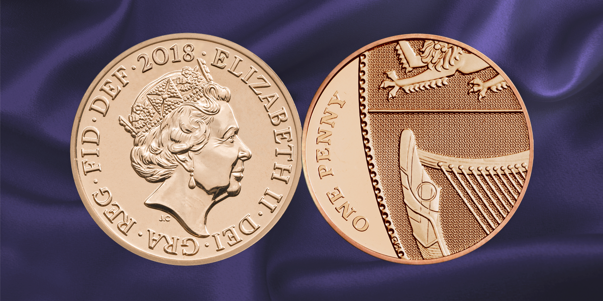 2018 - 2019 1p Coins