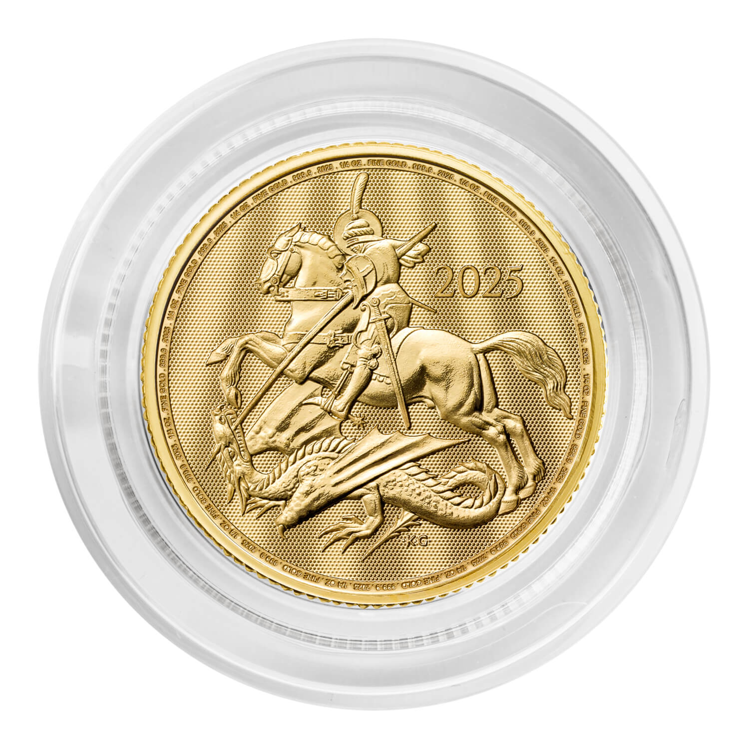St George and the Dragon 2025 1/4oz Gold Bullion Coin