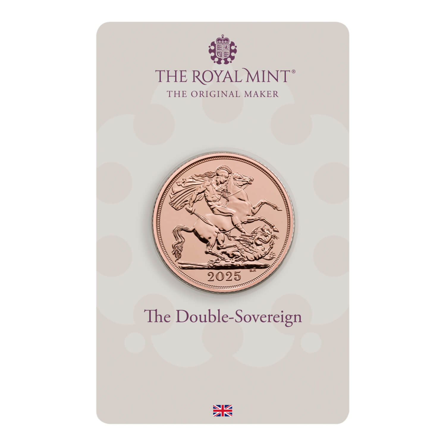 The Double-Sovereign 2025 Gold Bullion Coin in Blister