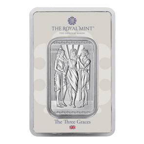 Three Graces 1oz Silver Bar Minted