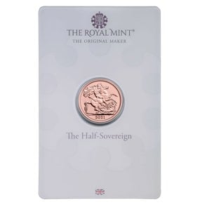 The Half Sovereign 2021 Gold Bullion Coin in Blister