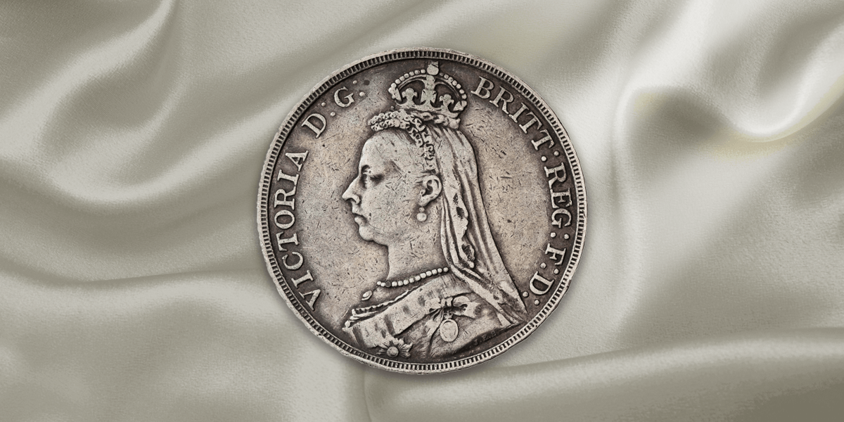 1887 Queen Victoria Jubilee Head Silver Crown