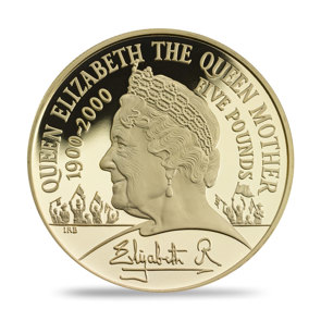 2000 Queen Mother Centenary Gold Proof £5 Coin